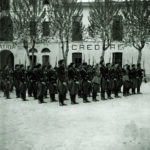 Cortile interno del complesso costituito dalla Caserma Colleoni e la Caserma Umberto I