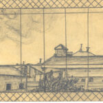 Disegno lasciati in ricordo a don Vismara da Gherard Lubnau, soldato tedesco suo compagno di cella al Matris Domini
