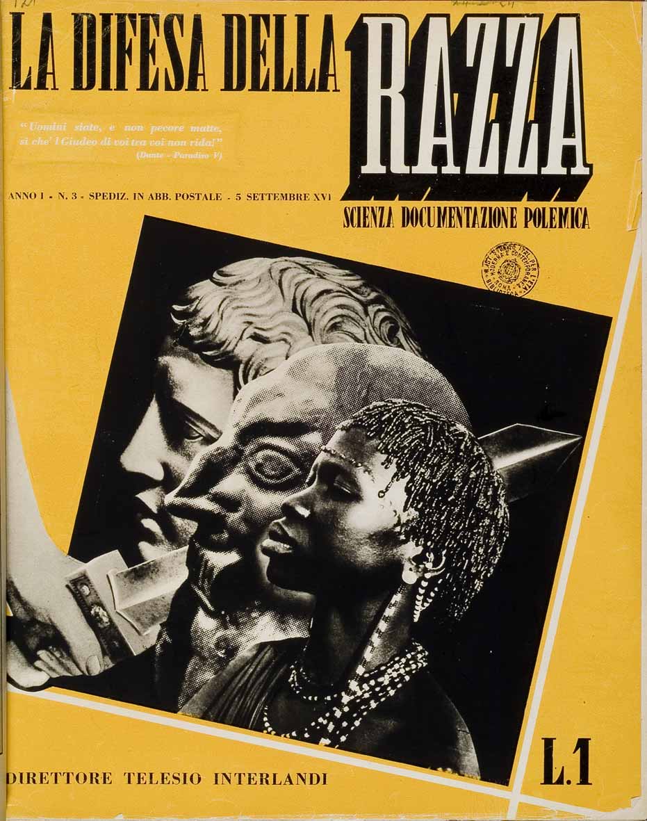 Copertina di “La difesa della razza”, 5 settembre 1938