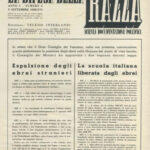 "La difesa della razza”, 5 settembre 1938