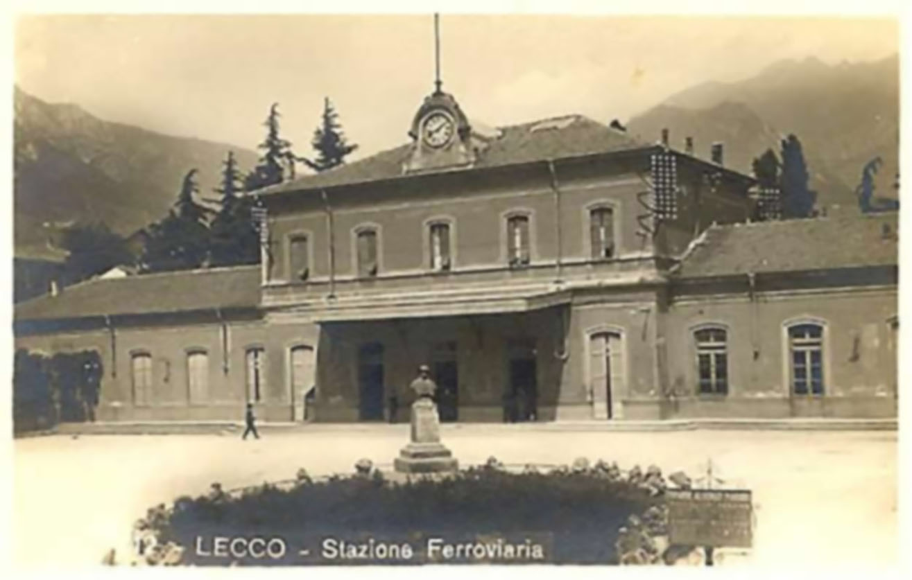 La stazione di Lecco, luogo nevralgico sia per le rete di salvataggio legata alla Croce Rossa sia per quella legata al Partito d’azione