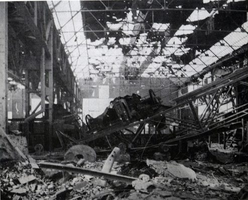 La Dalmine bombardata