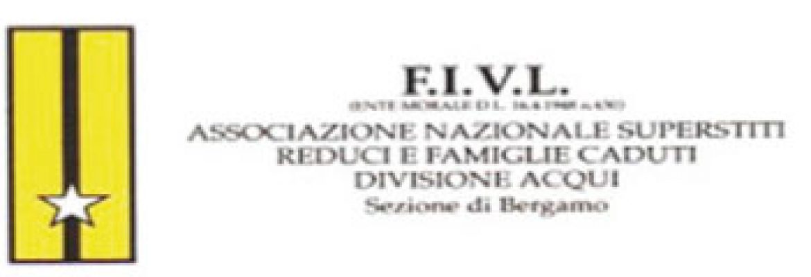 Stemma dell'Associazione nazionale superstiti reduci e famiglie caduti Divisione Acqui. Sezione di Bergamo
